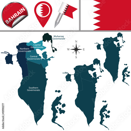 Map of Bahrain