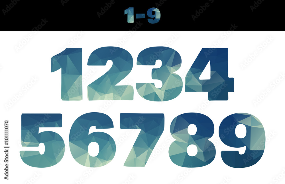 Polygonal geometric figures. Set of design elements Polygonal geometric figures. Set of design elements