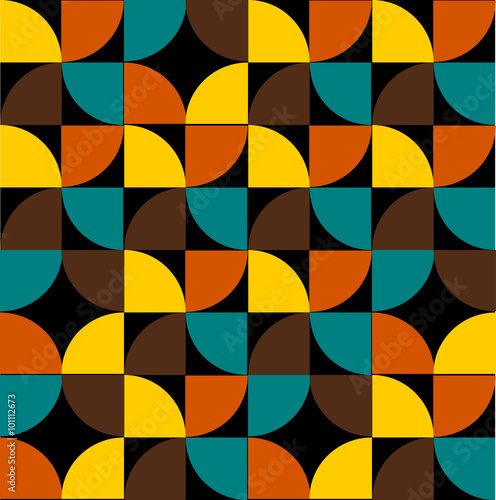 Fashion pattern from the 70s vector