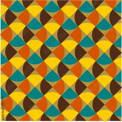 Fashion pattern from the 70s vector