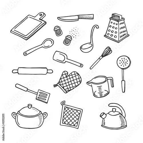 Cook's tools vector set