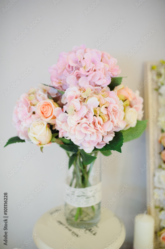 Wedding decorations at restaurant with all beauty and flowers Wedding decorations at restaurant with all beauty and flowers