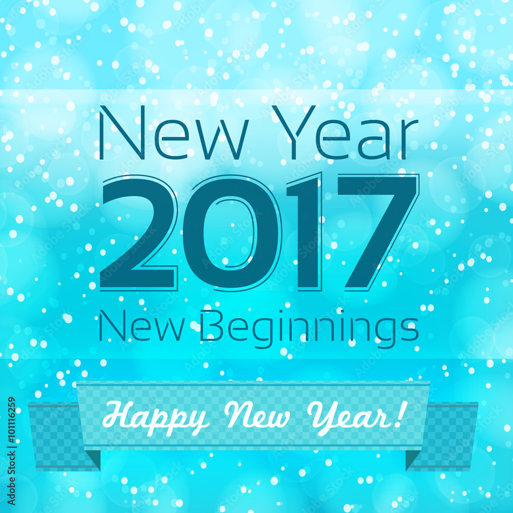 happy new year illustration with snowing background. design temp happy new year illustration with snowing background. design temp