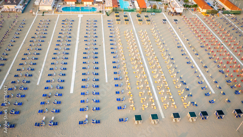 Private Beach, Aerial view, Tuscany photo