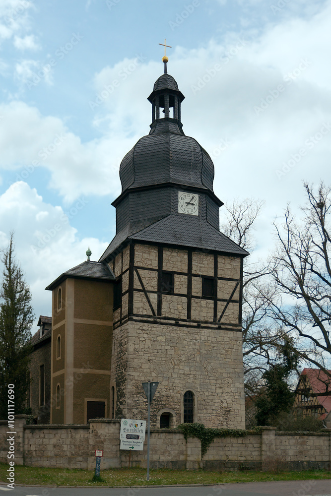St. Lawrence Church in Saaleck, Germany