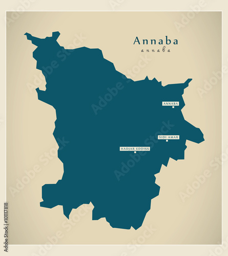 Modern Map - Annaba DZ
