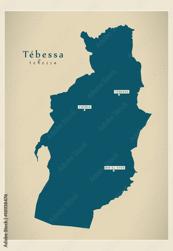 Modern Map - Tebessa DZ