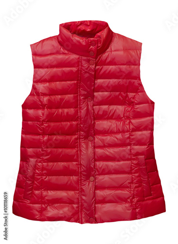 Sports vest isolated female.