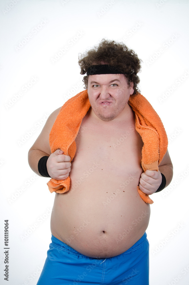 Fat man. Obesity. Problems with excess weight! Fat man. Obesity. Problems with excess weight!