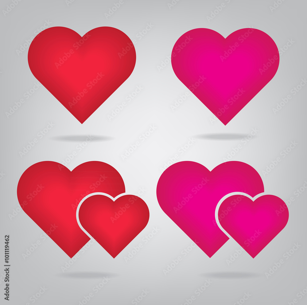 Realistic red 3d valentine heart Realistic red 3d valentine heart