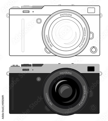 Mirrorless compact camera