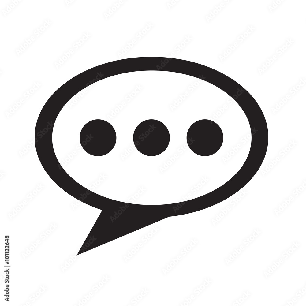 Speech bubble icon Illustration symbol design Speech bubble icon Illustration symbol design