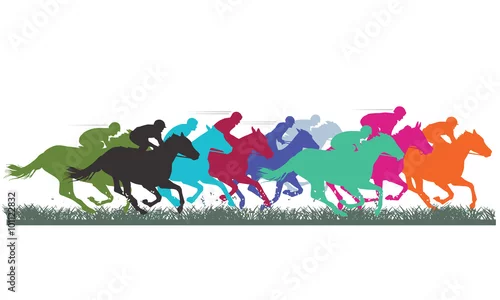 Obraz Wyścigi konne pełnej krwi