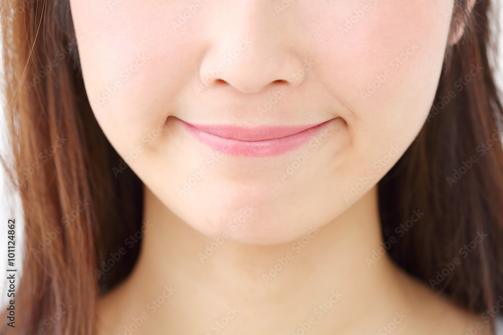 口元・若い女性 口元・若い女性