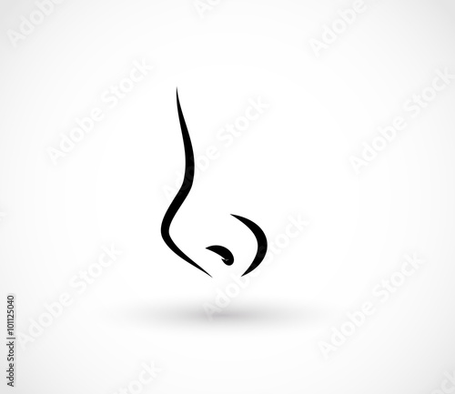 Nose icon vector