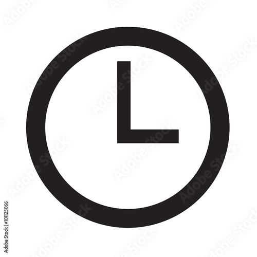 Time Clock icon Illustration sign design
