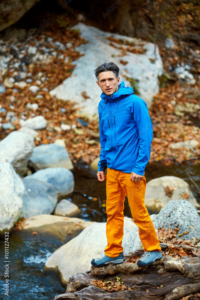 hiker in the woods hiker in the woods