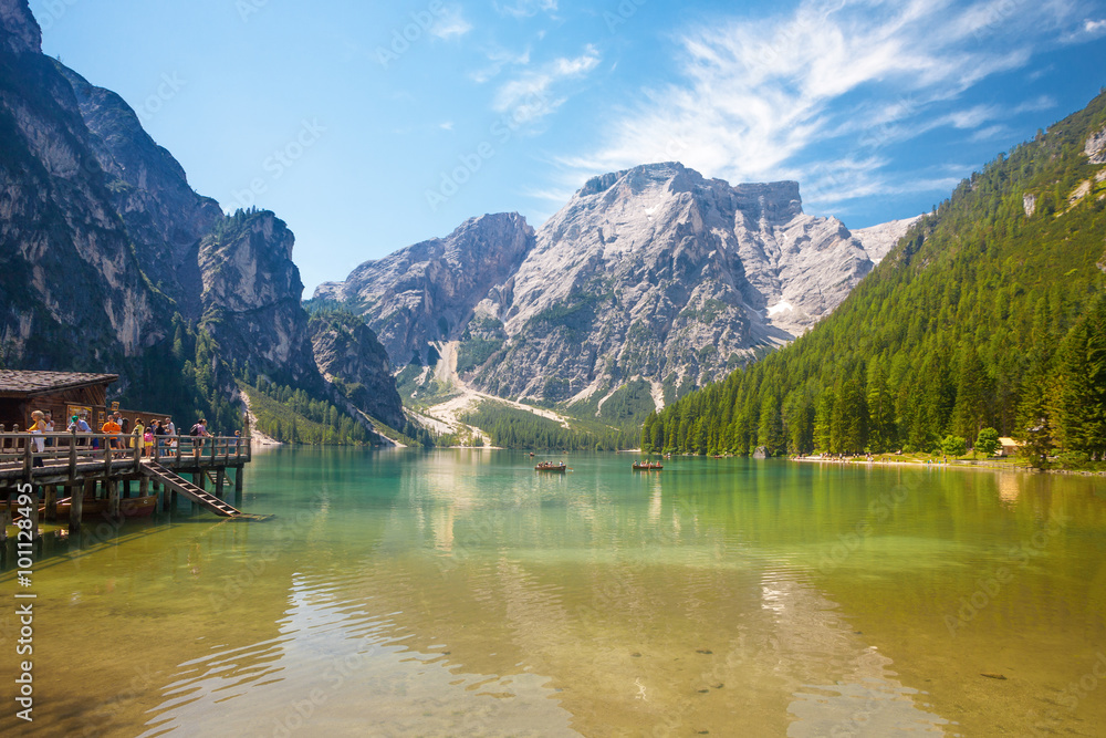 Fototapeta premium Jezioro Braies we Włoszech