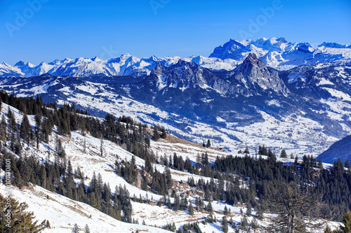 Alps, view from Mt. Rigi