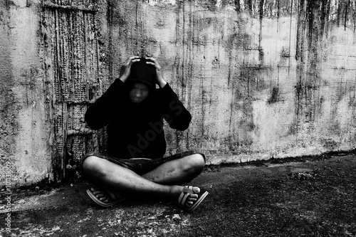 Conceptual of drug addiction