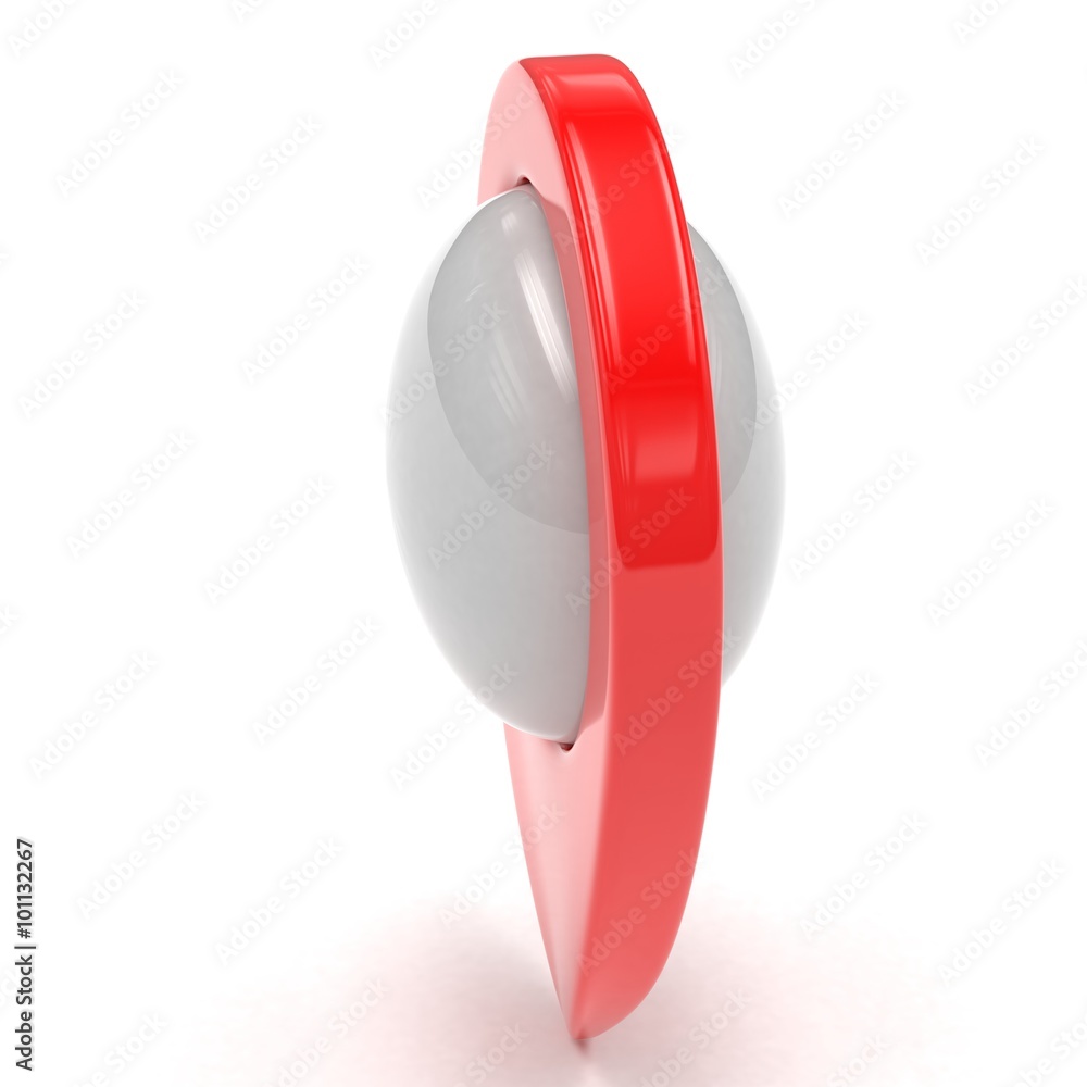 red map pointer isolated red map pointer isolated