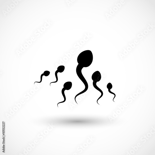 Sperm icon vector