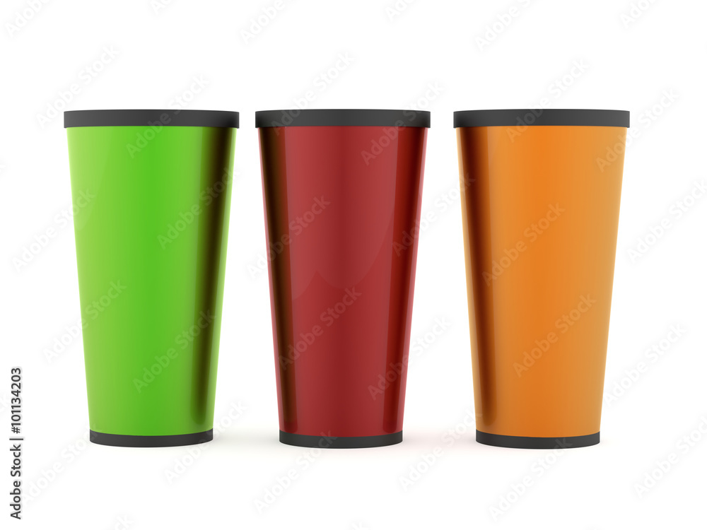 Fast food cup isolated on white background Fast food cup isolated on white background