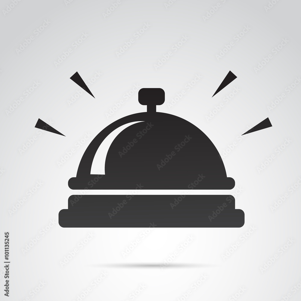 Bell icon isolated on white background. Vector art. Bell icon isolated on white background. Vector art.