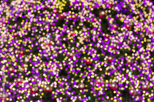 Abstract circular bokeh background of Christmas light