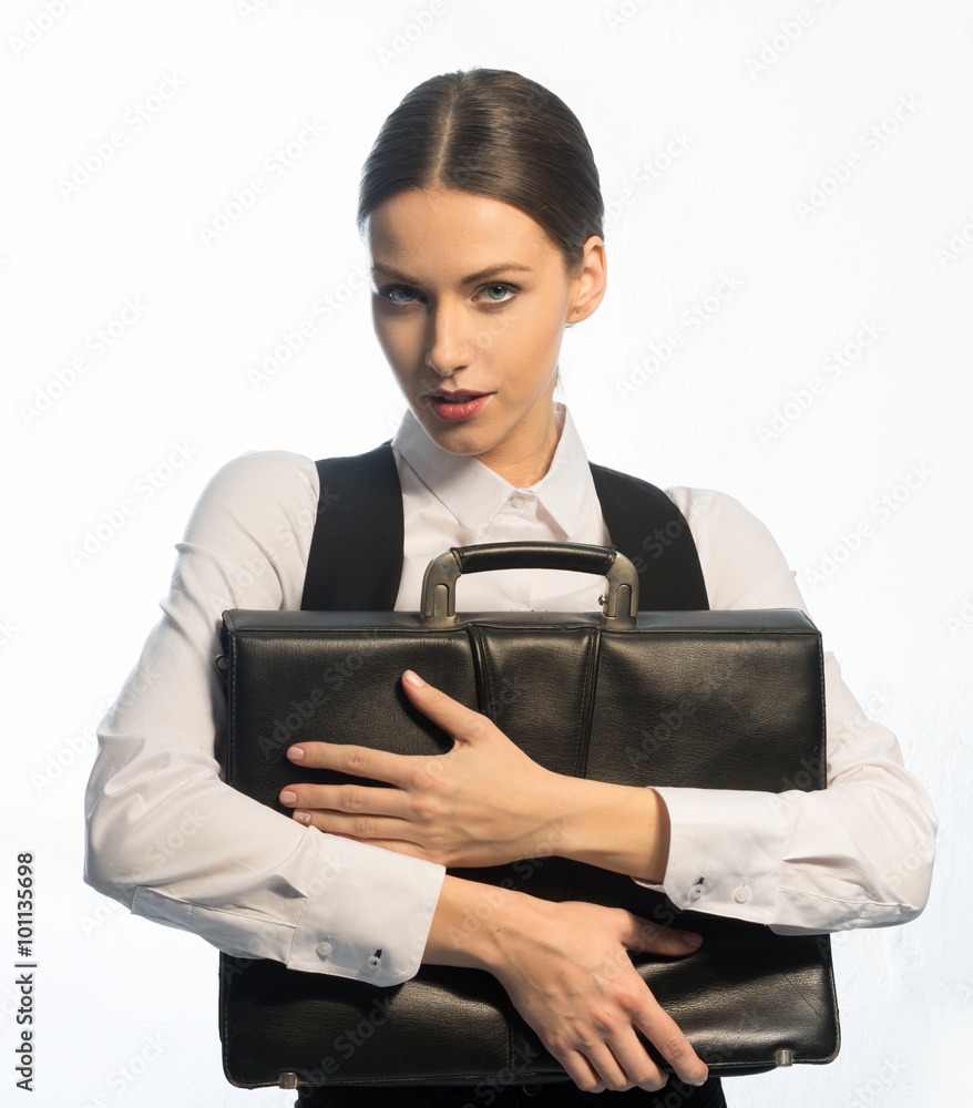 A lawyer with a briefcase