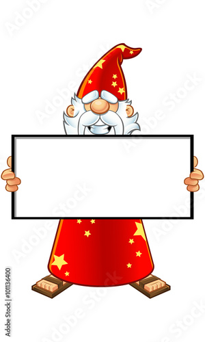 Red Old Wizard Character