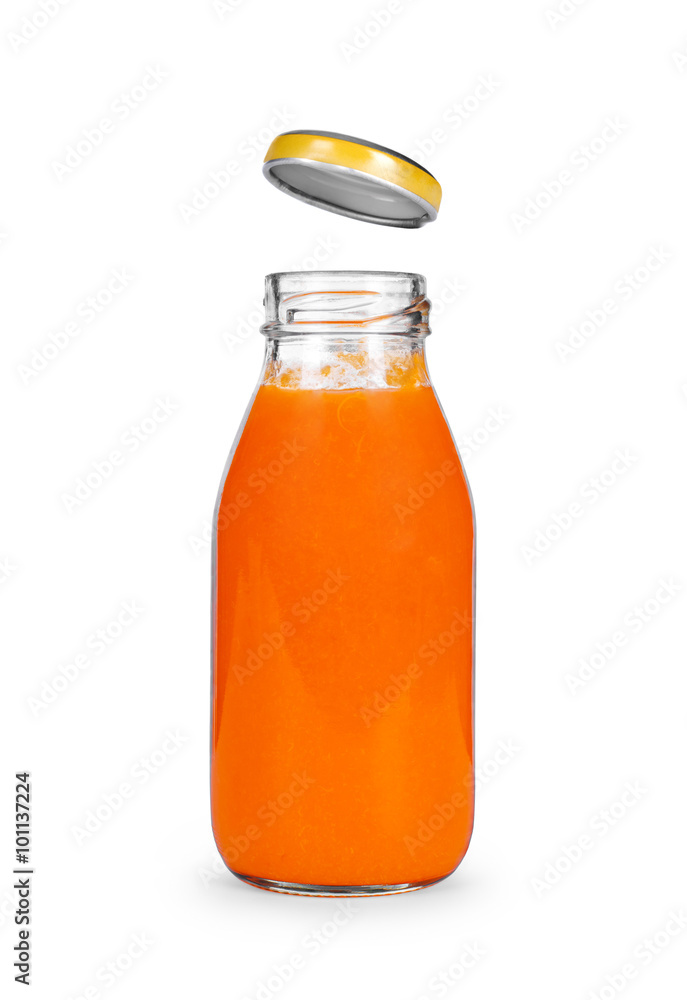 Jar with baby food isolated on white Jar with baby food isolated on white