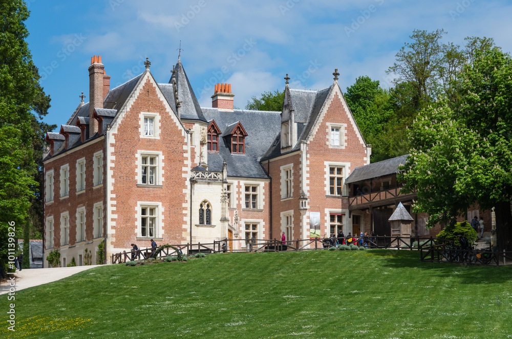 Clos Luce castle. Loire valley, France Clos Luce castle. Loire valley, France