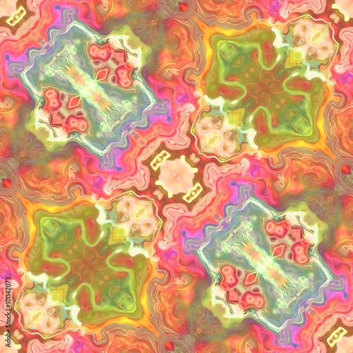 Kaleidoscopic wallpaper tiles