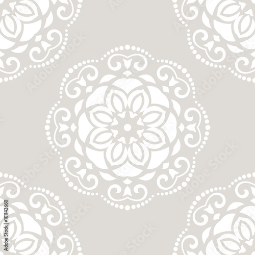 Oriental classic pastel pattern. Seamless abstract background