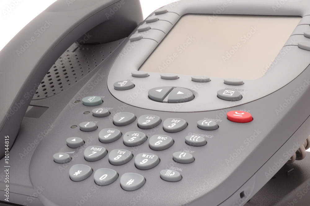 Modern office system phone with large LCD screen Modern office system phone with large LCD screen