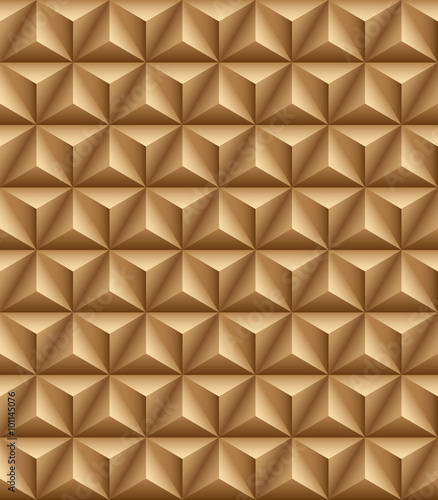 Tripartite pyramid brown seamless texture illustration 