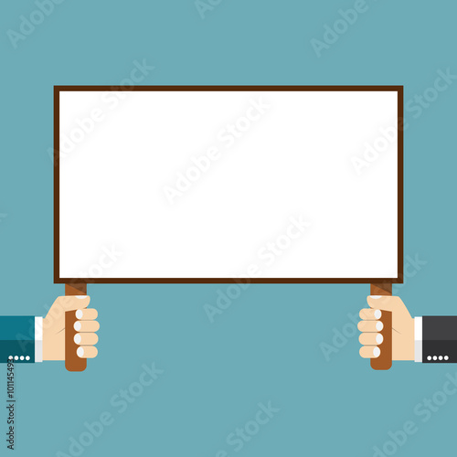 blank placard