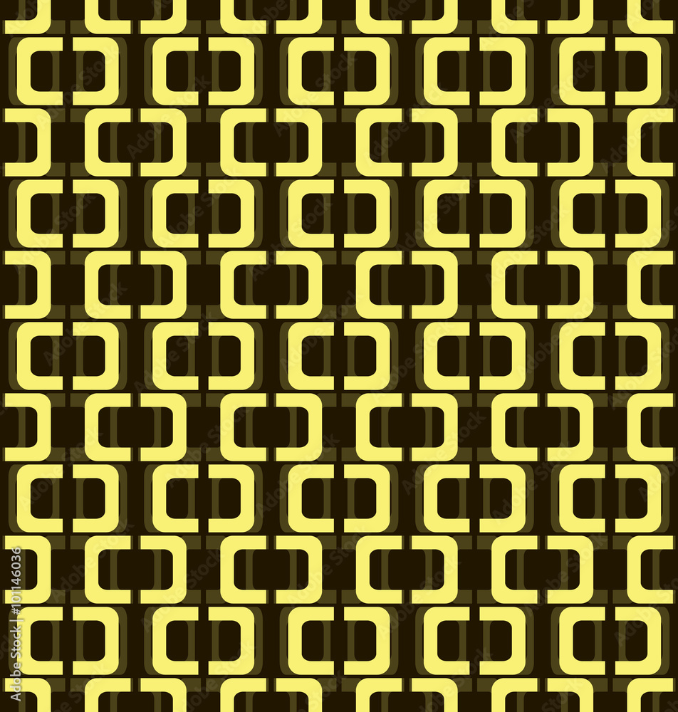 Seamless pattern of open rectangular hoops Seamless pattern of open rectangular hoops