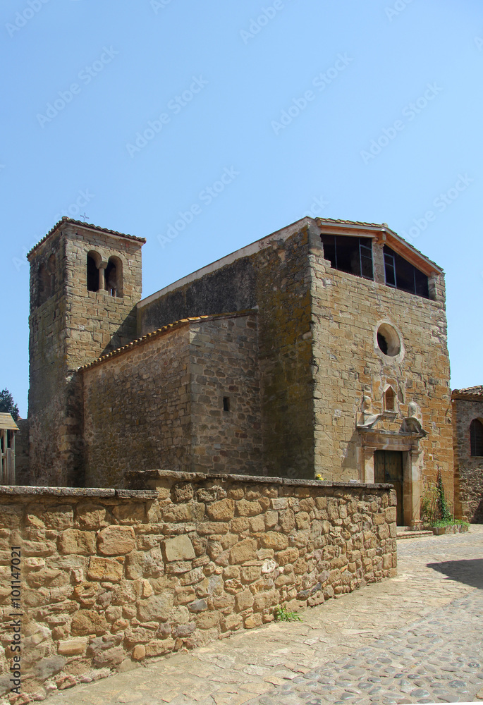 Church of Casavells, Baix Emporda, Girona, Spain Church of Casavells, Baix Emporda, Girona, Spain