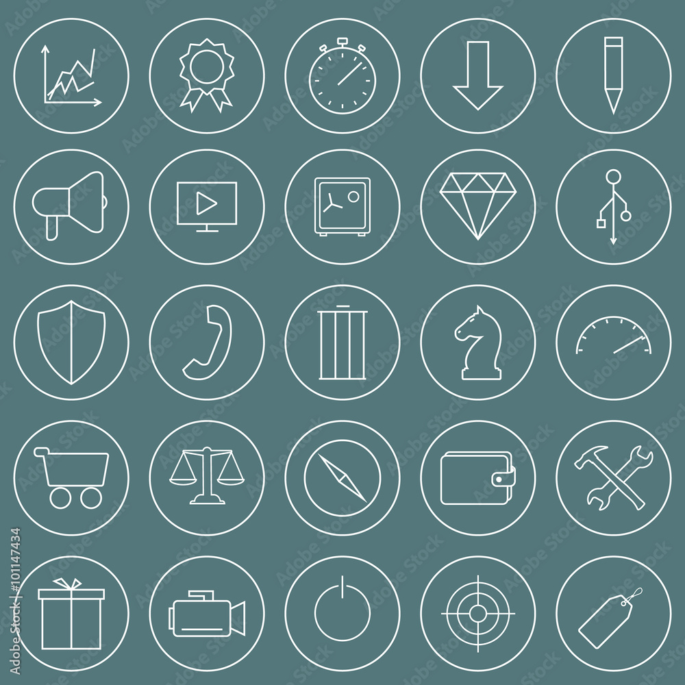 Fototapeta premium Seo icons 02