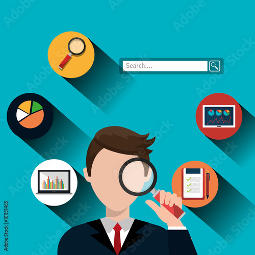 Analitycs search icon