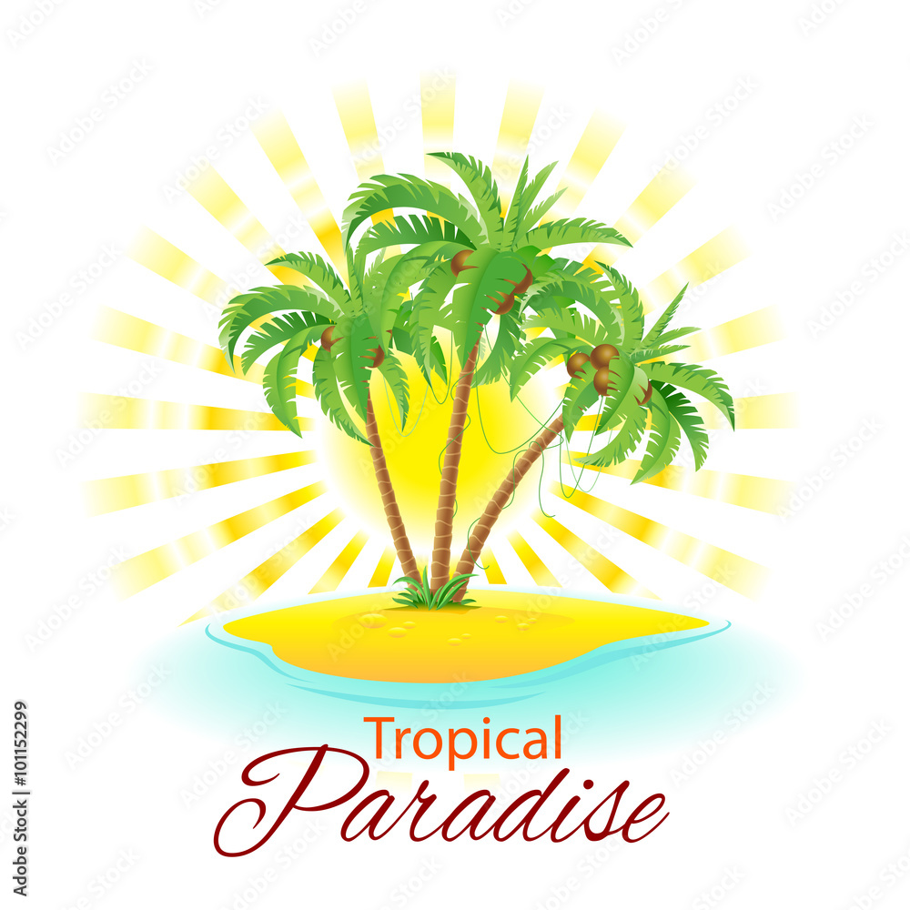 Fototapeta premium Tropical Scene