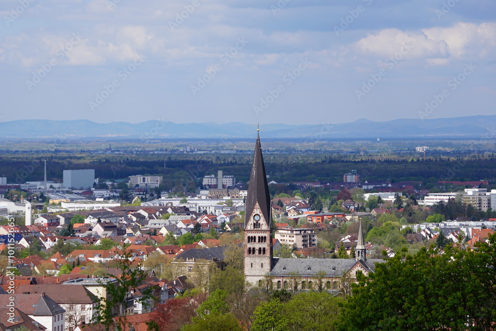 Panoramablick auf Ettlingen