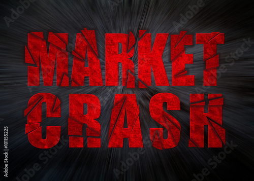 Market Crash - Economic crisis concept suitable for a variety of markets from stocks and commodities, to bonds and real estate. photo