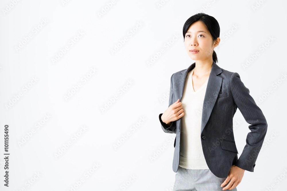 portrait of asian businesswoman isolated on white background portrait of asian businesswoman isolated on white background