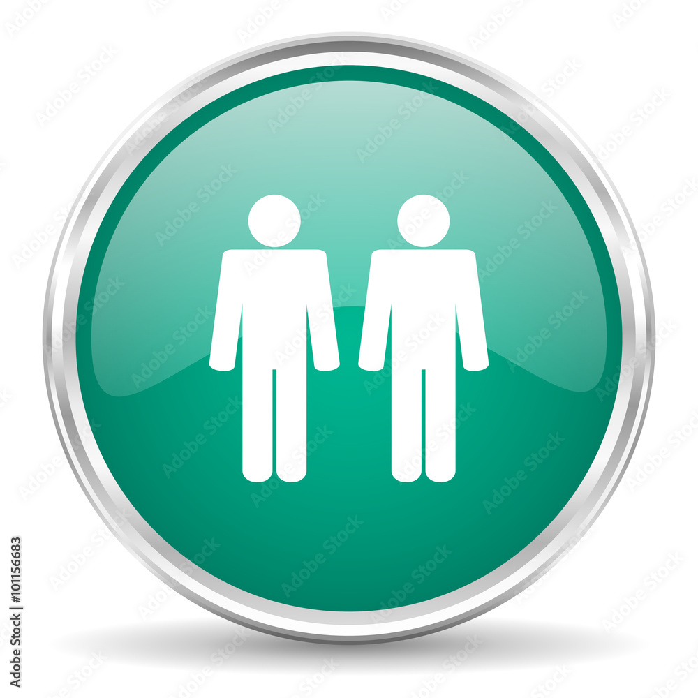 couple blue glossy circle web icon couple blue glossy circle web icon