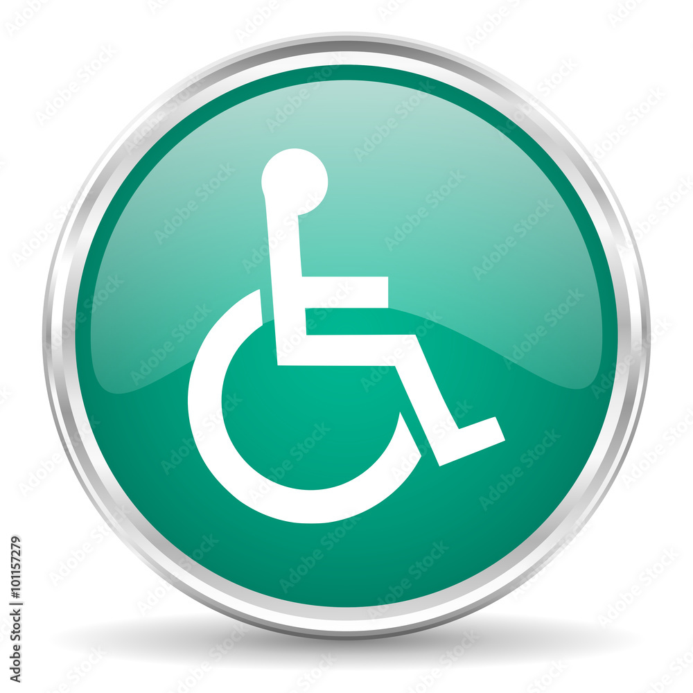 wheelchair blue glossy circle web icon wheelchair blue glossy circle web icon