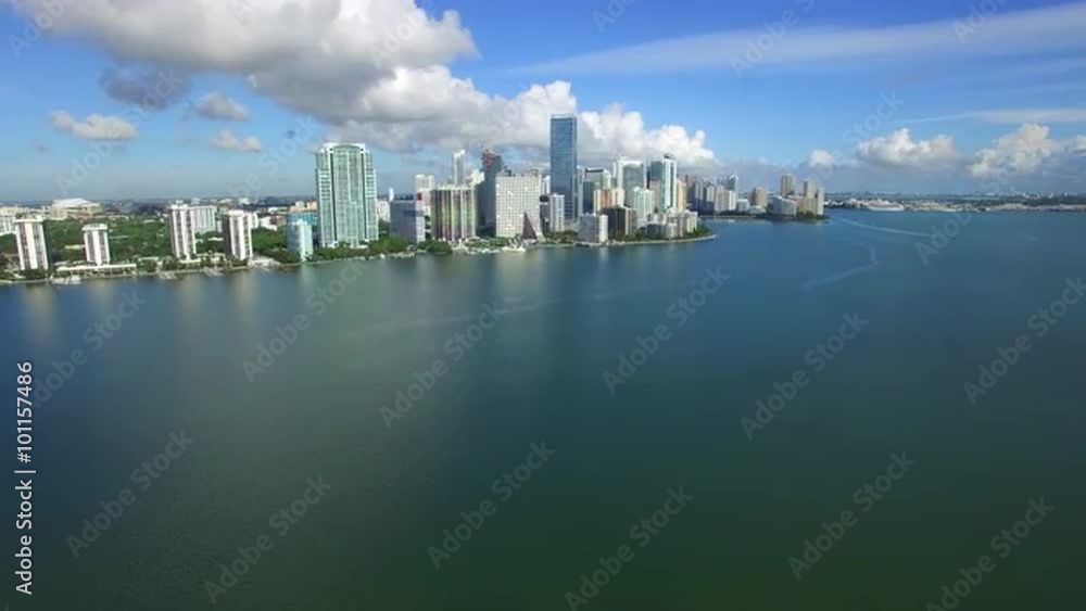 Aerial stock video of Brickell Miami Aerial stock video of Brickell Miami