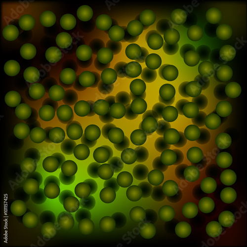 Vector abstraction. Microorganisms in water